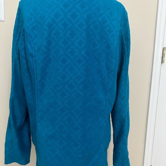 Lands’ End Full Zip Velour Jacket 4 Pockets - Picture 7 of 10